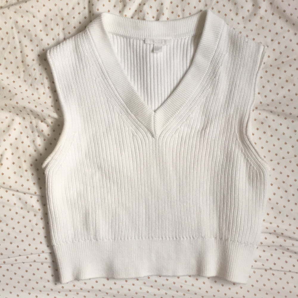 COS sleeveless knit sweater